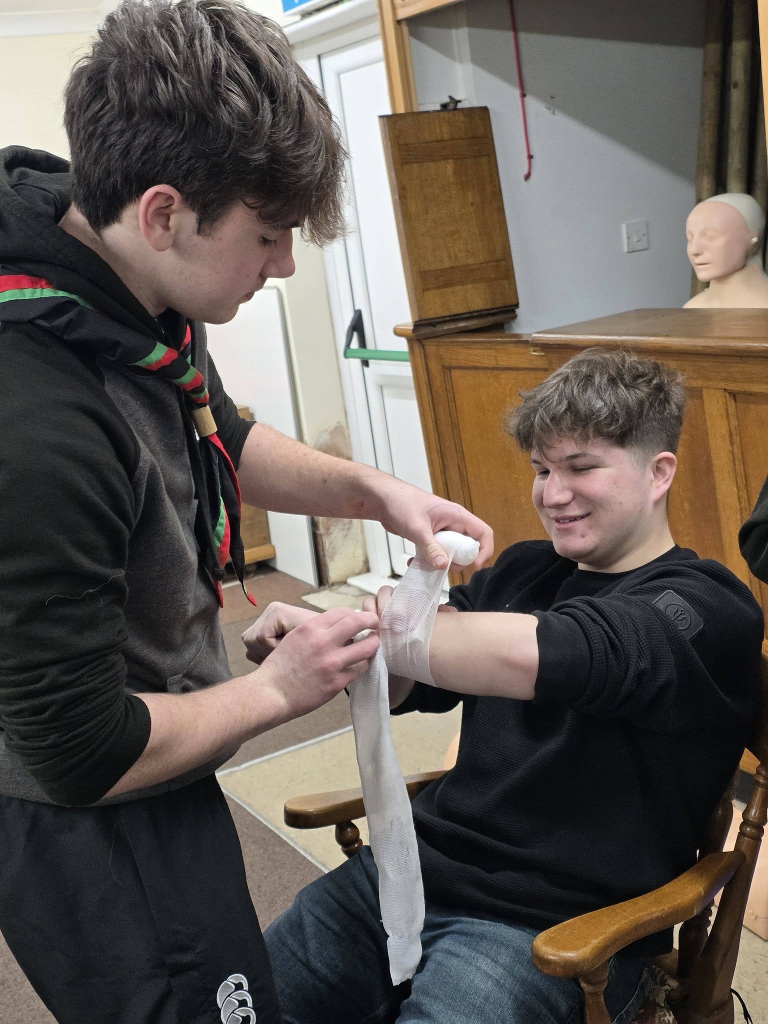 Triffid Explorers with their Stage 4 Emergency Aid certificates